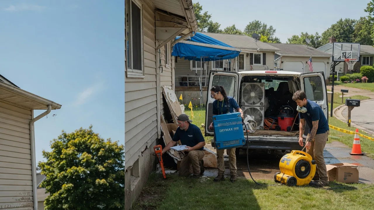 Ceiling Leak Cleanup in South Roxana, IL near me